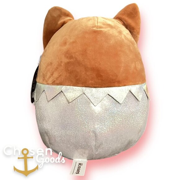 Squishmallows Chocolate Scented Regina The Corgi Hersheys Kisses Heart Glasses - Picture 2 of 9